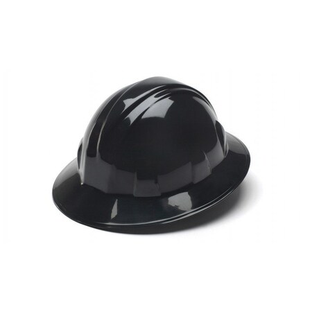 Pyramex - SL Series Full Brim Hard Hat - Black-Full Brim 4 Pt Ratchet Suspension HP24111